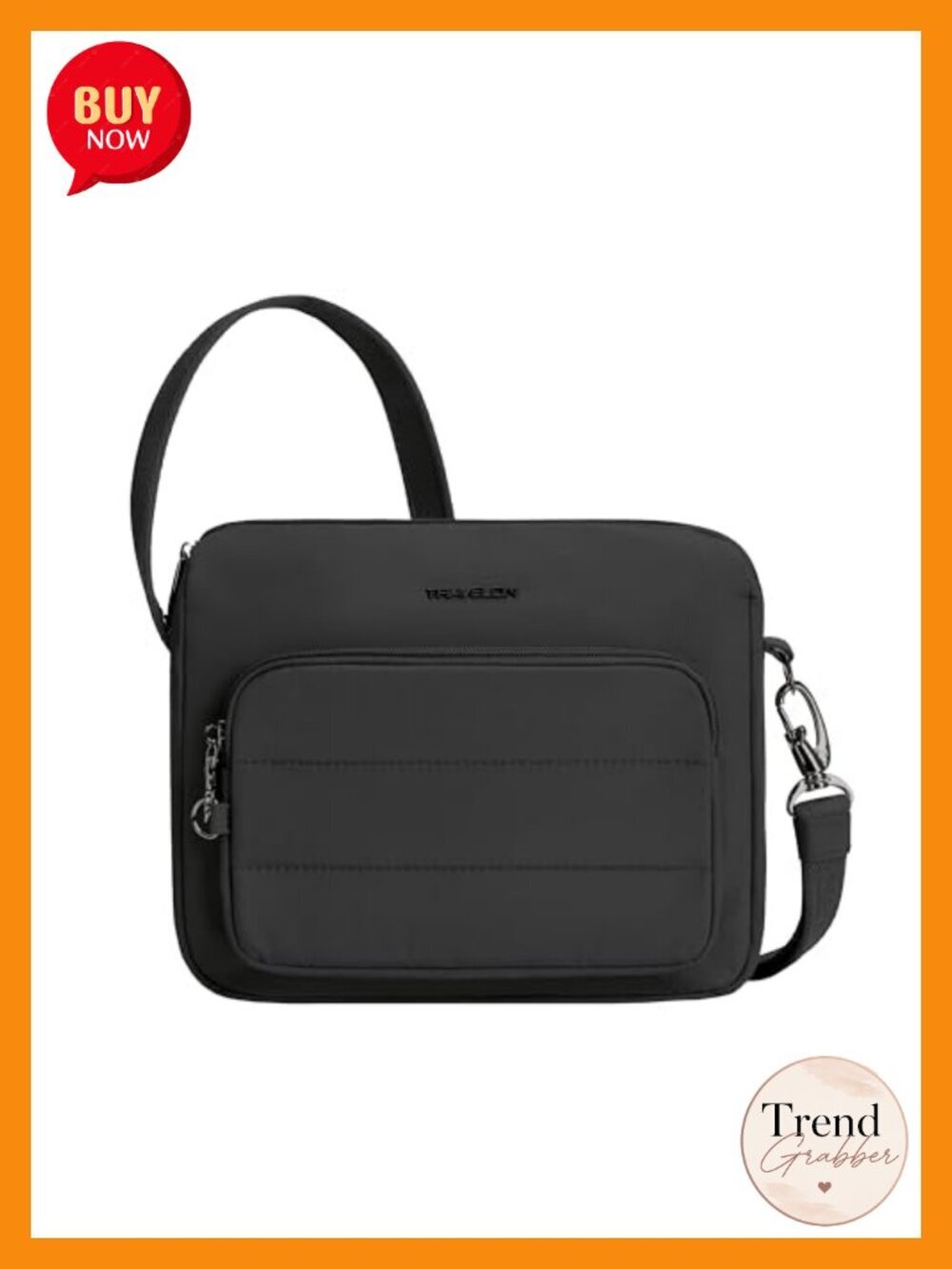 Slash-Resistant Anti-Theft Nylon Crossbody Bag with RFID Blocking